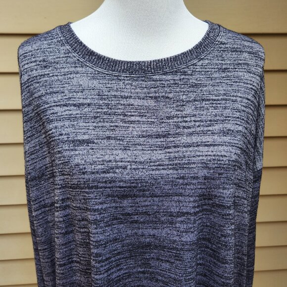 GAP Softspun Knit Hi-Lo Sweater Marled Drop Shoulder 461643 Relaxed Fit - Picture 5 of 14